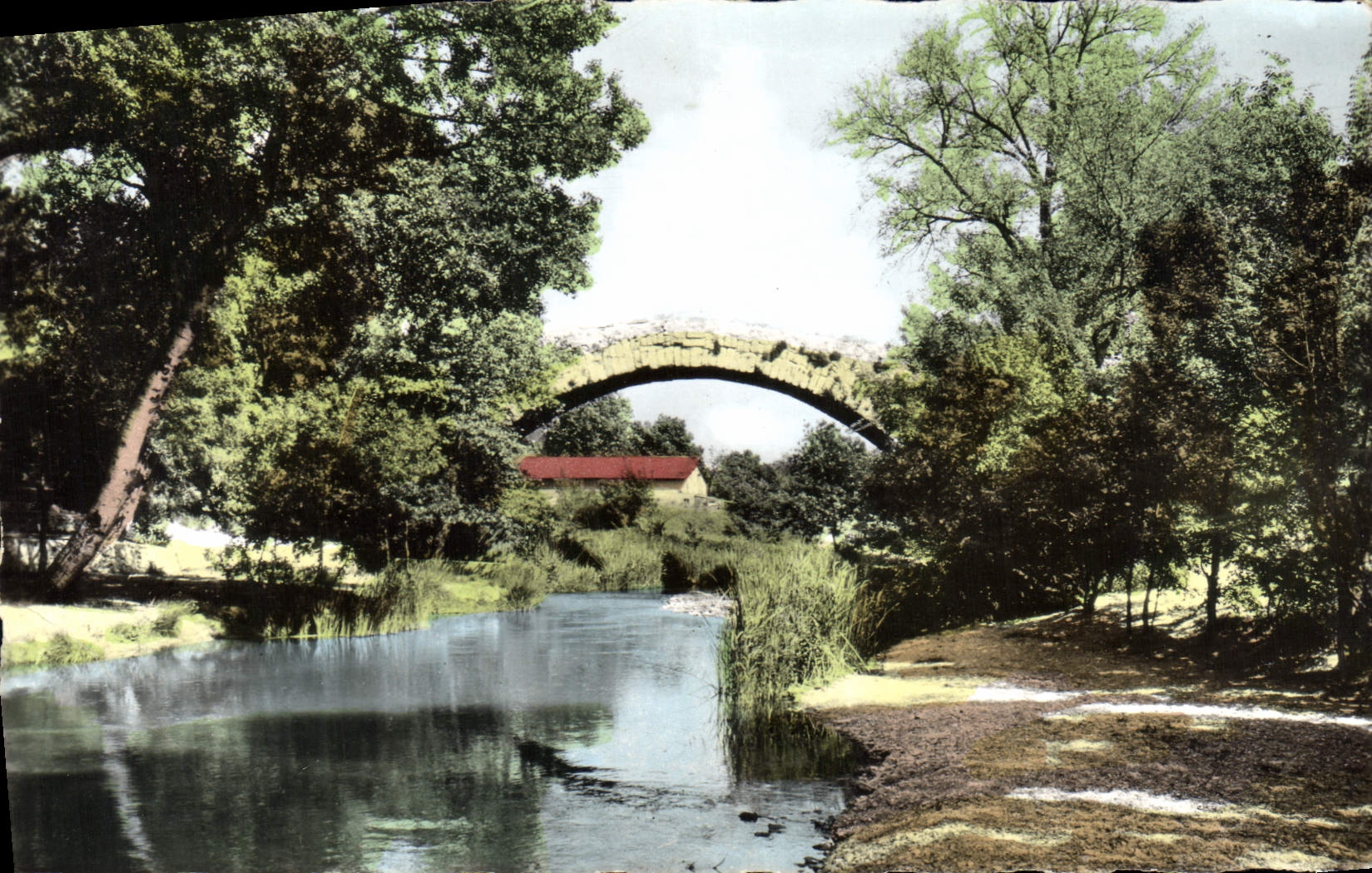 CPA Environs d'Aix en Provence B du R Le Pont des Trois Sautets 