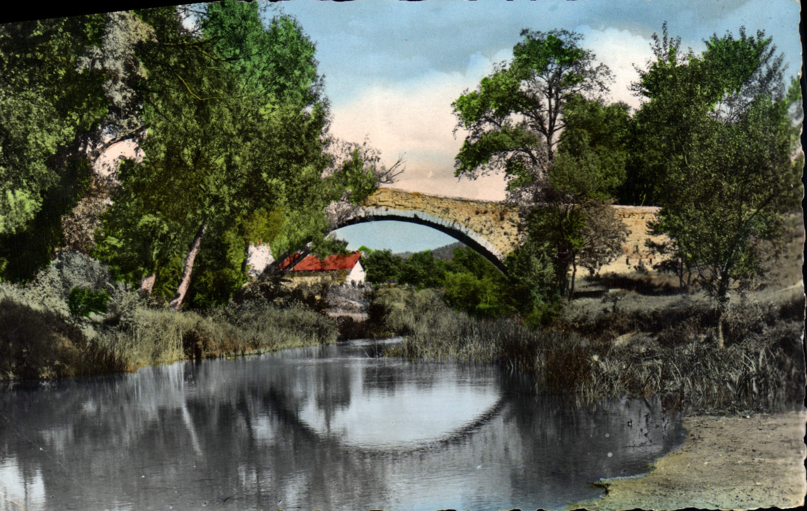 CPA Environs d'Aix en Provence Le Pont des Trois Sautets 