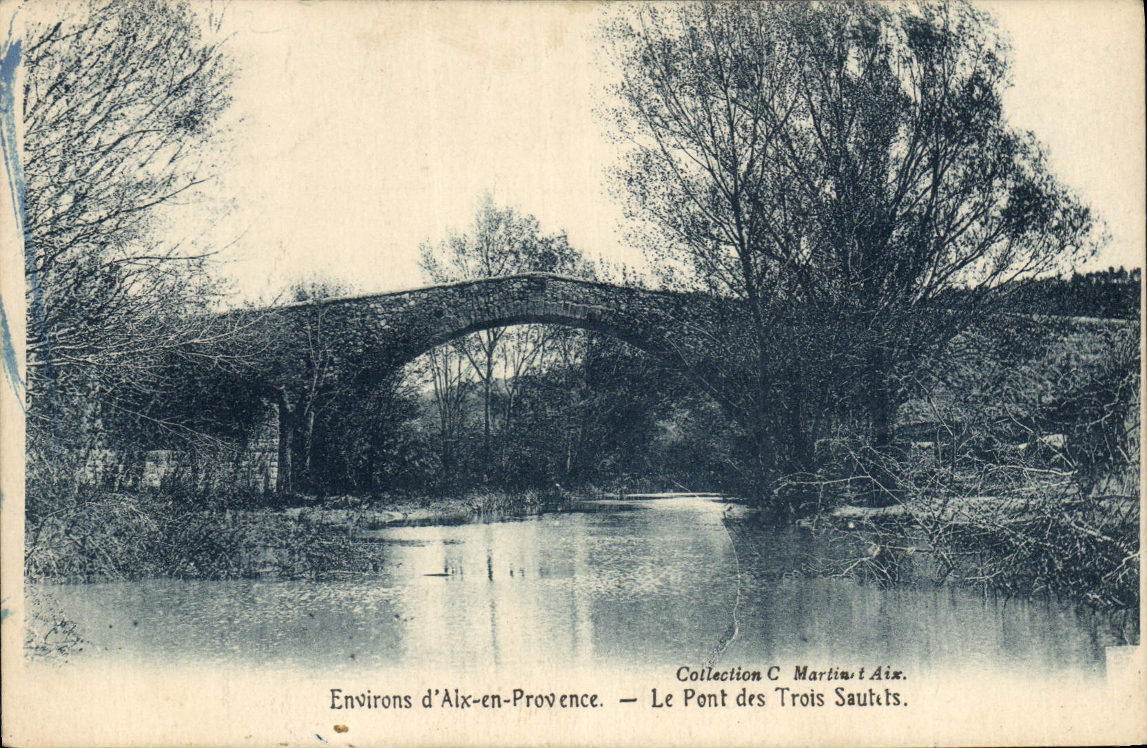 CPA Environs d'Aix en Provence Le Pont des Trois Sautets 