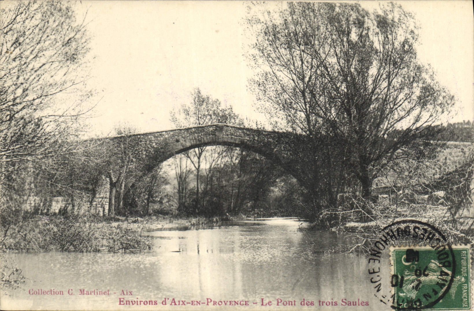 CPA Environs d'Aix en Provence Le Pont des Trois Sautets
