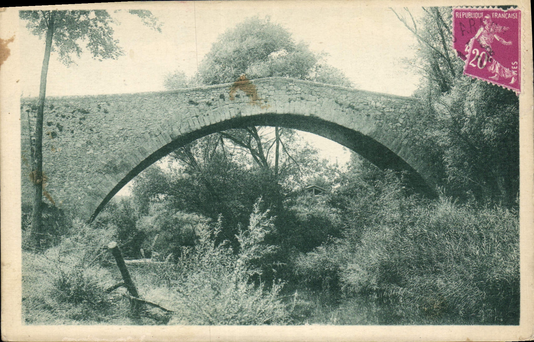 CPA Environs d'Aix en Provence Pont des Trois Sautets