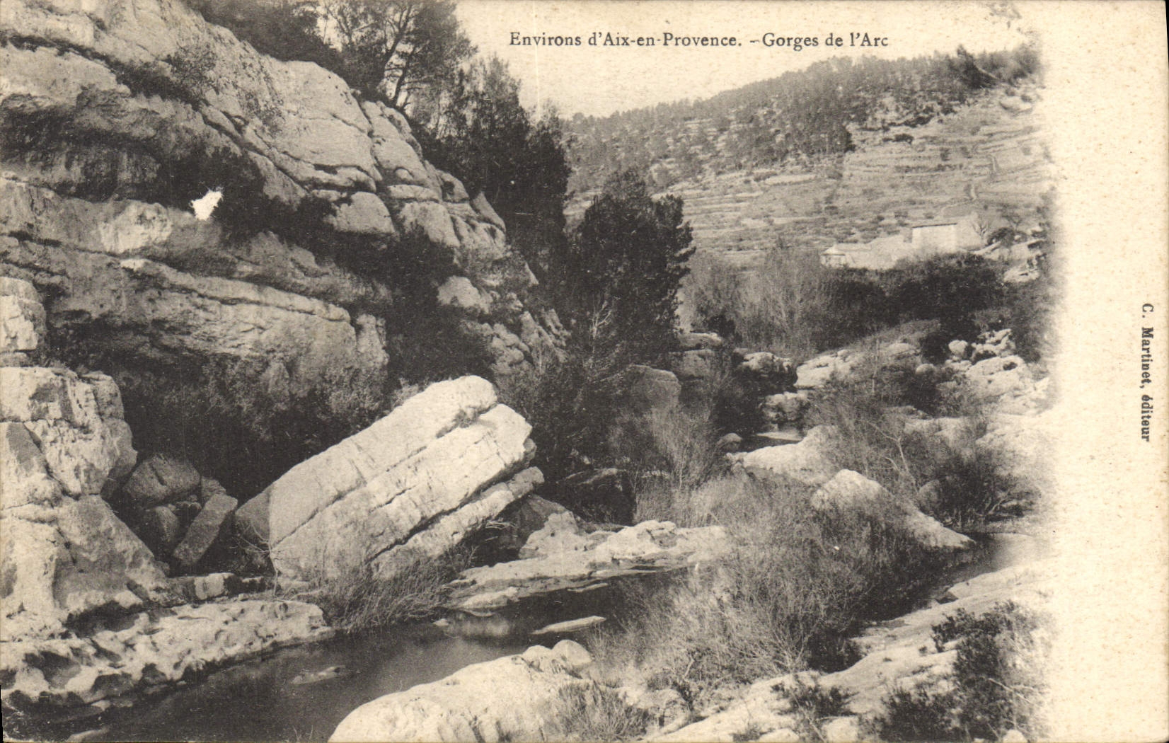 CPA Environs d'Aix en Provence Gorges de l'Arc 