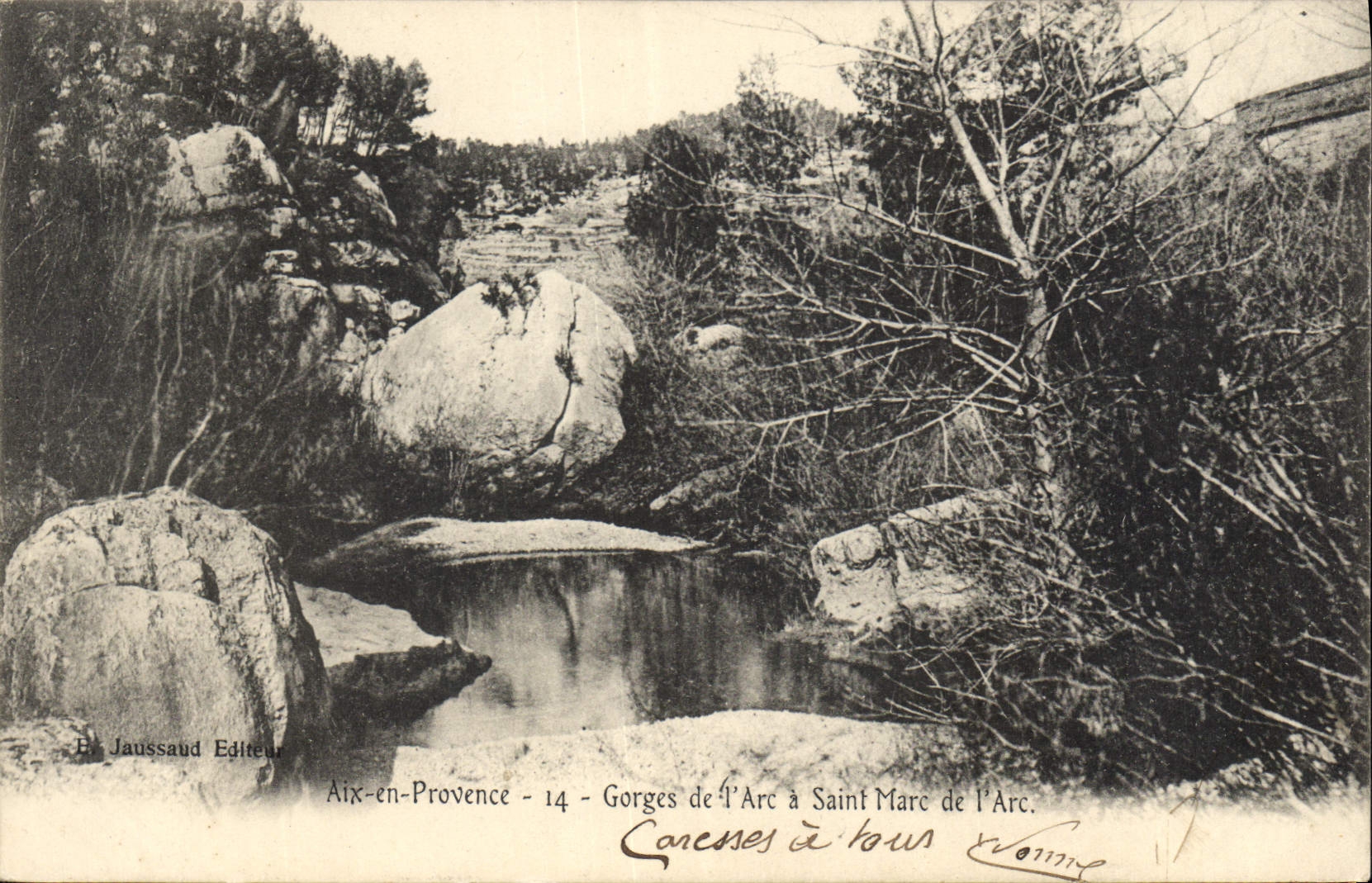 CPA Aix en Provence Gorges de l'Arc a Saint Marc de l'Arc 