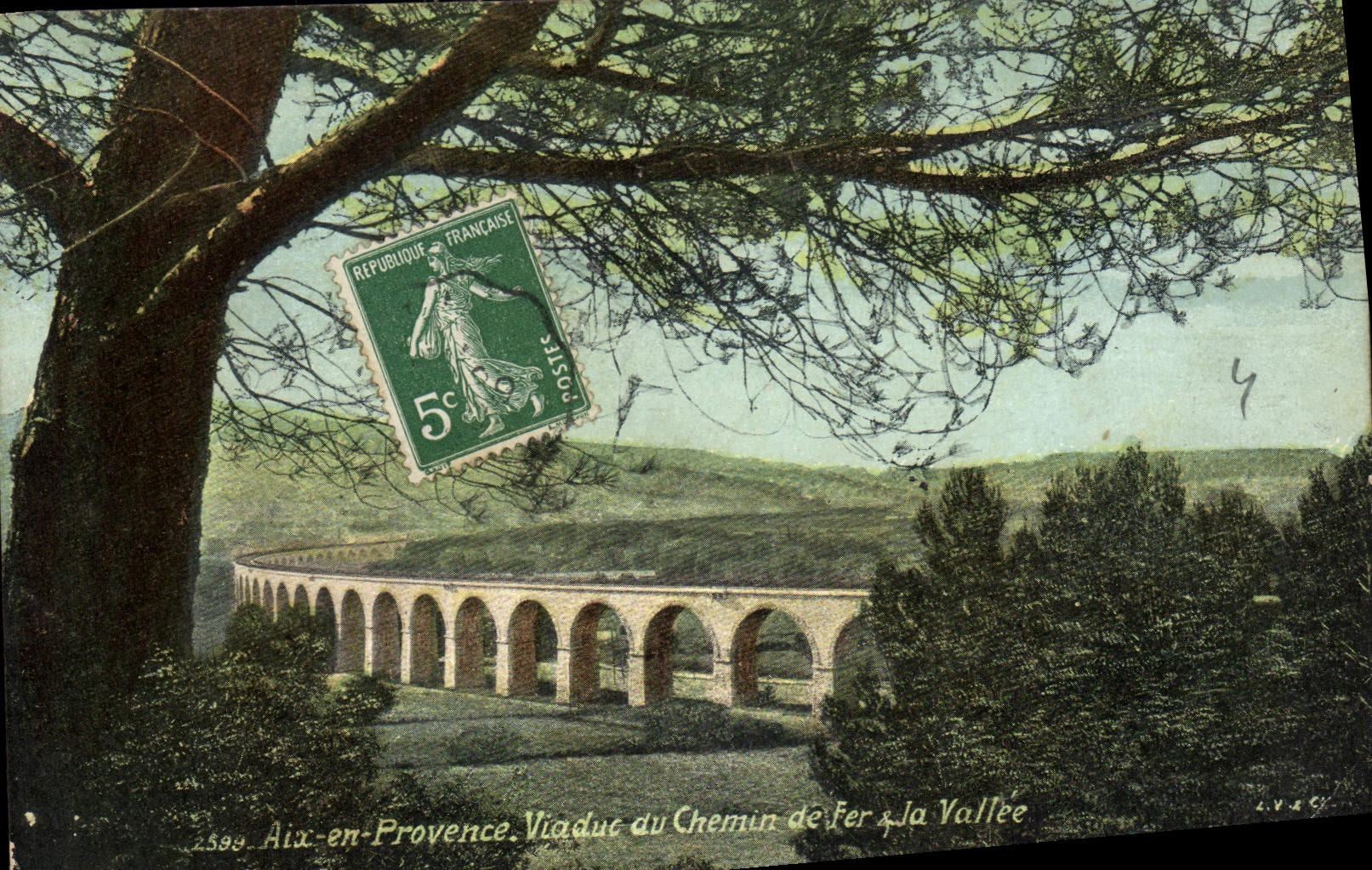 CPA Aix en Provence Viaduc du Chemin de Fer la Vallee 