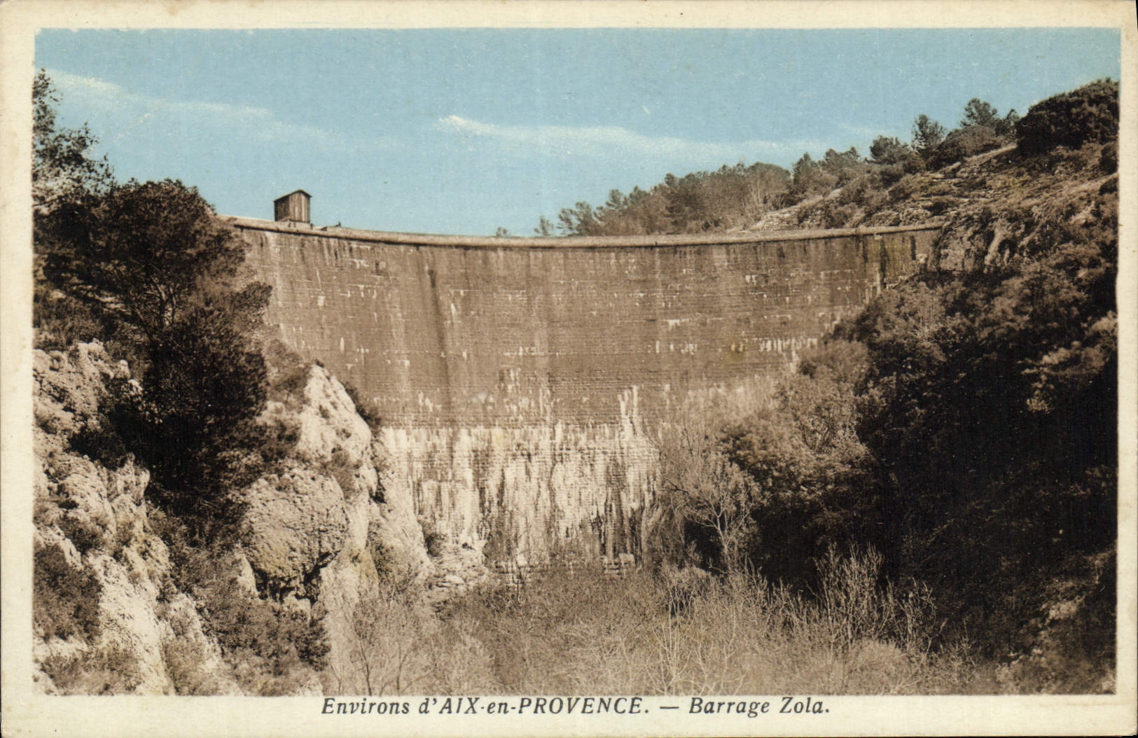 CPA Environs d'Aix en Provence Barrage Zola 