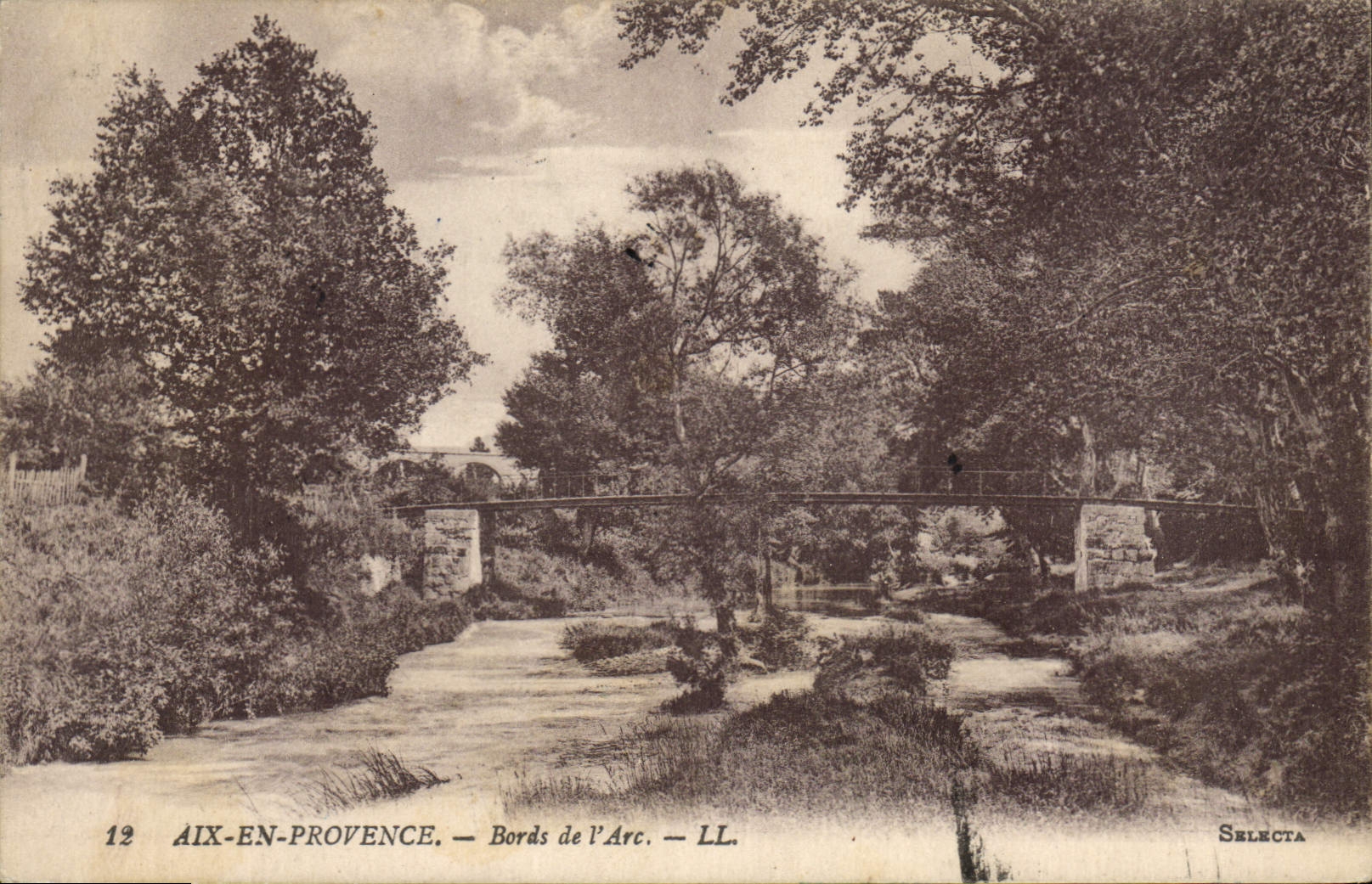 CPA Aix en Provence Bords de l'Arc 