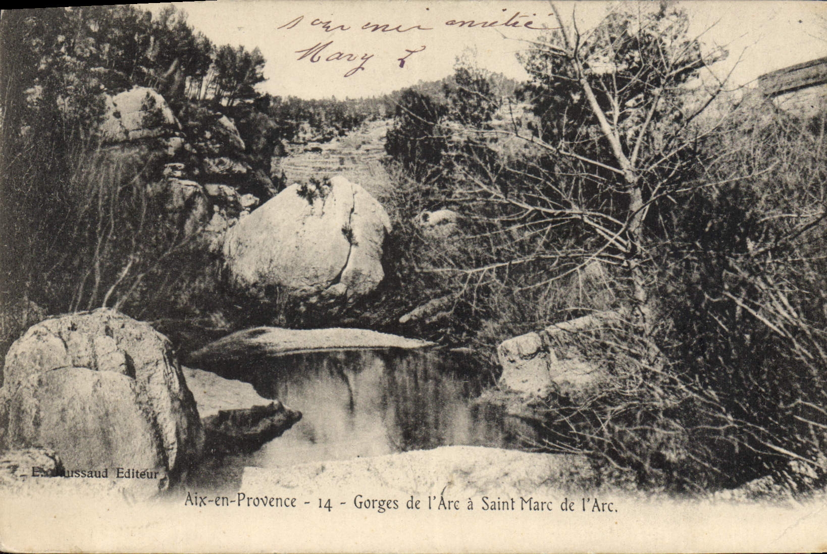 CPA Aix en Provence Gorges de l'Arc a Saint Marc de l'Arc