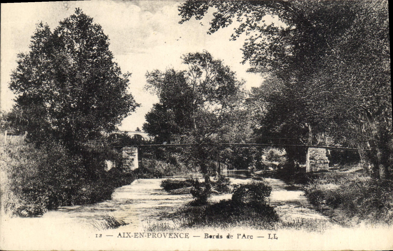 CPA Aix en Provence Bords de l'Arc