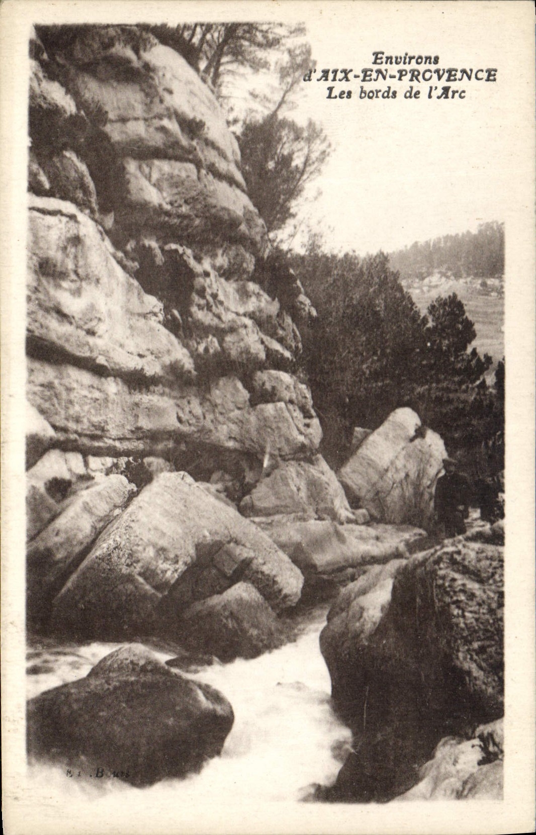 CPA Environs d'Aix en Provence Les Bords de l'Arc 