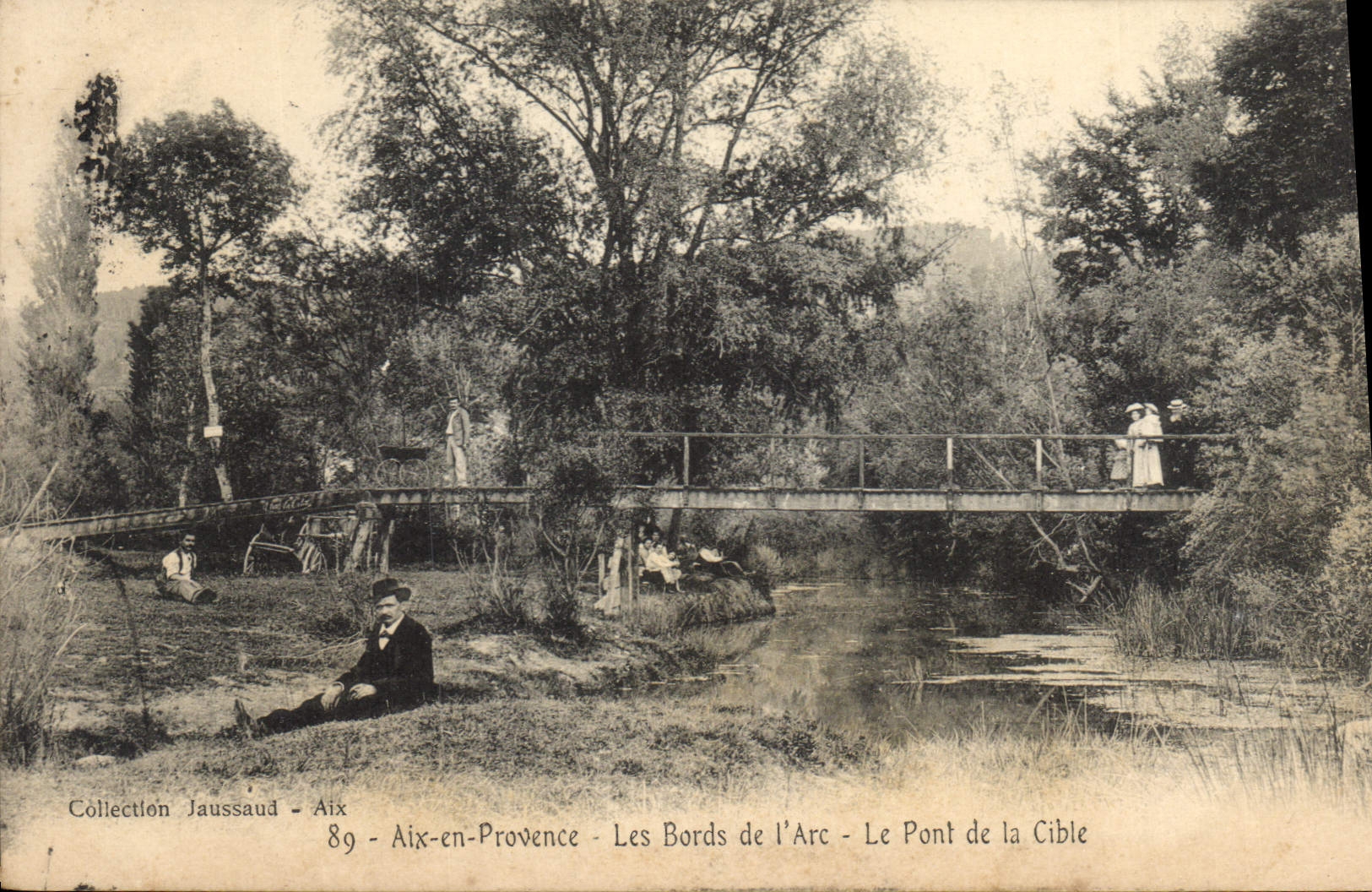 CPA Aix en Provence Les Bords de l'Arc Le Pont de la Cible