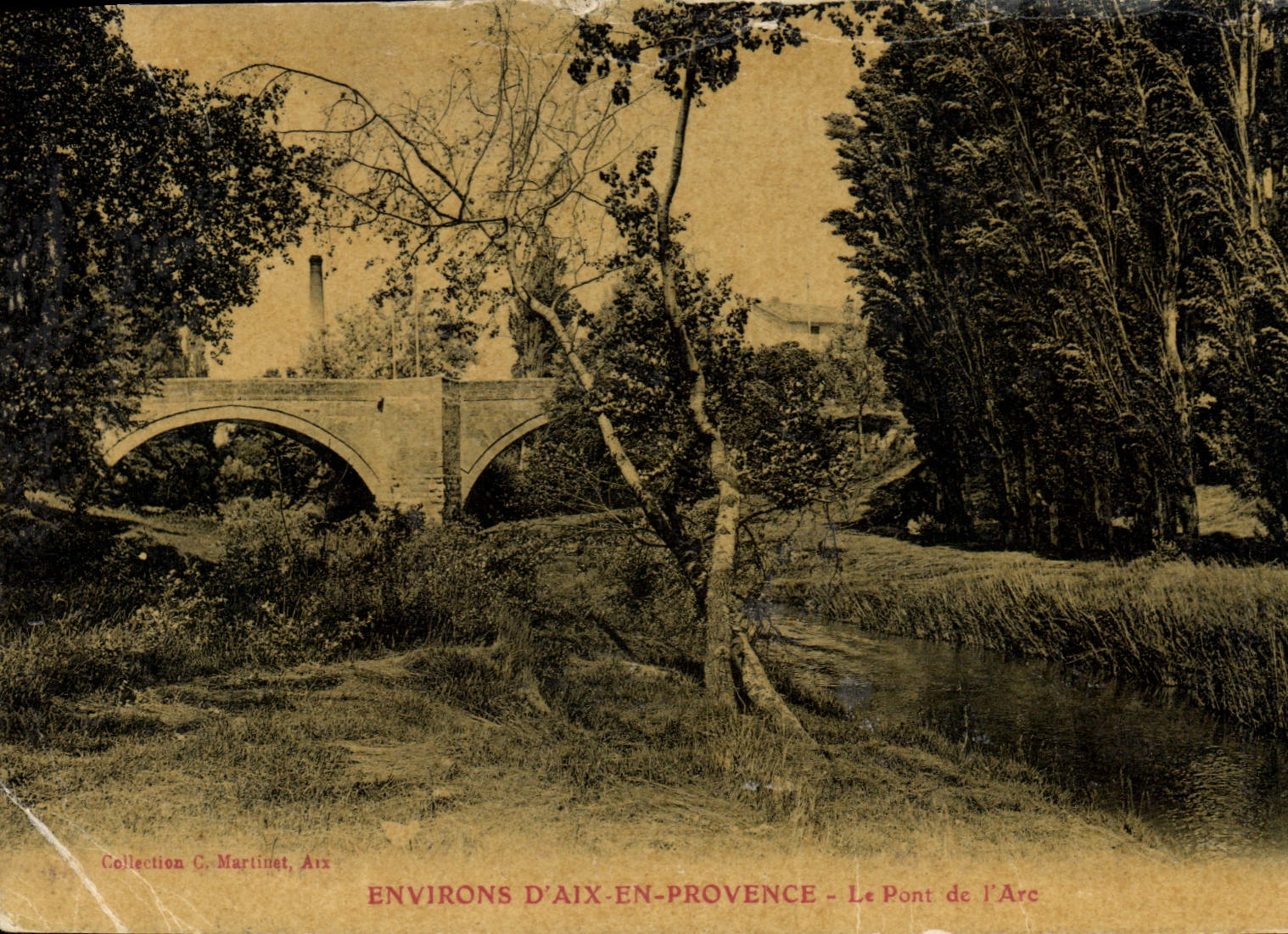 CPA Environs d'Aix en Provence Le Pont de l'Arc 