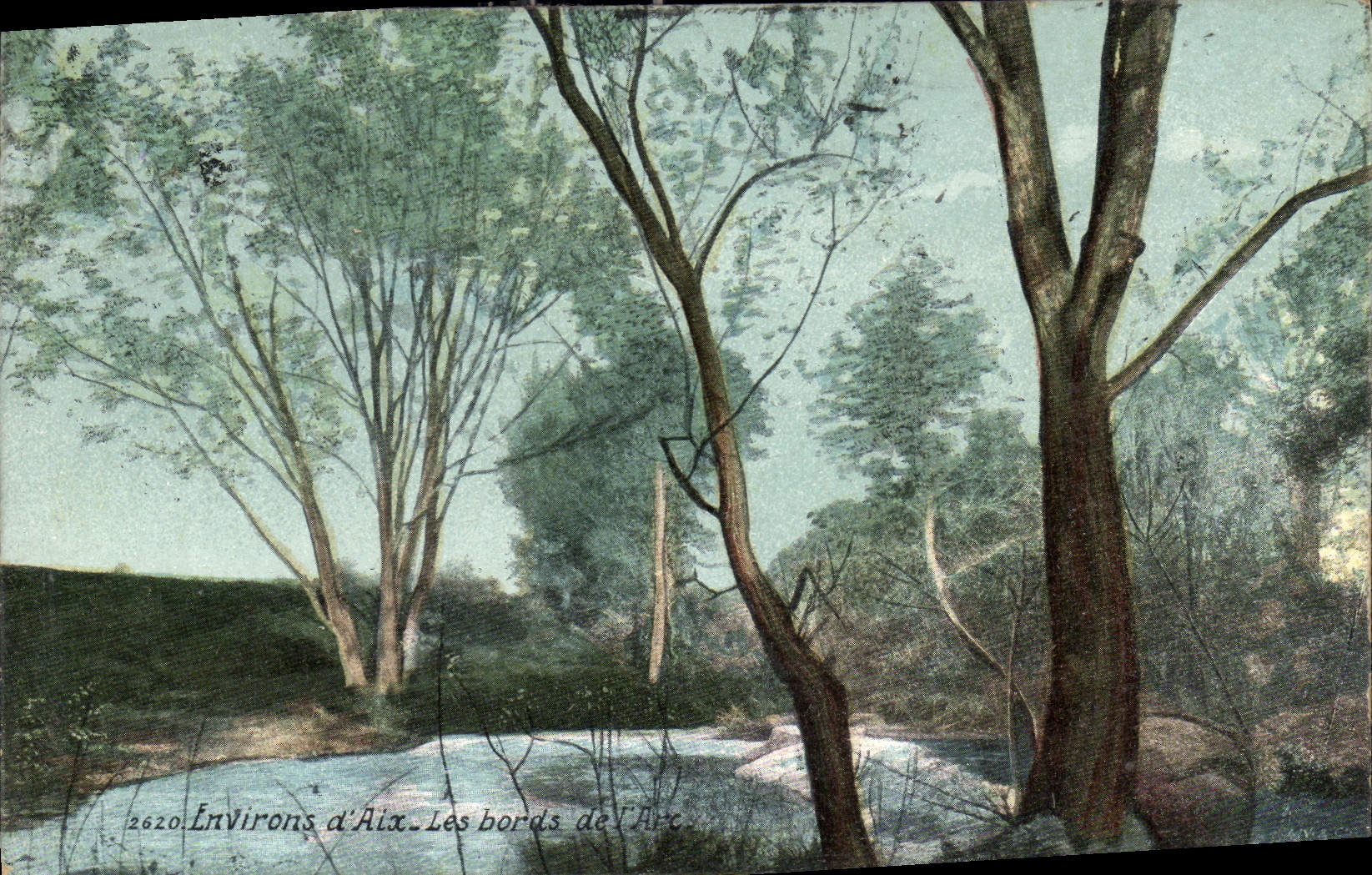 CPA Environs d'Aix Les Bords de l'Arc 