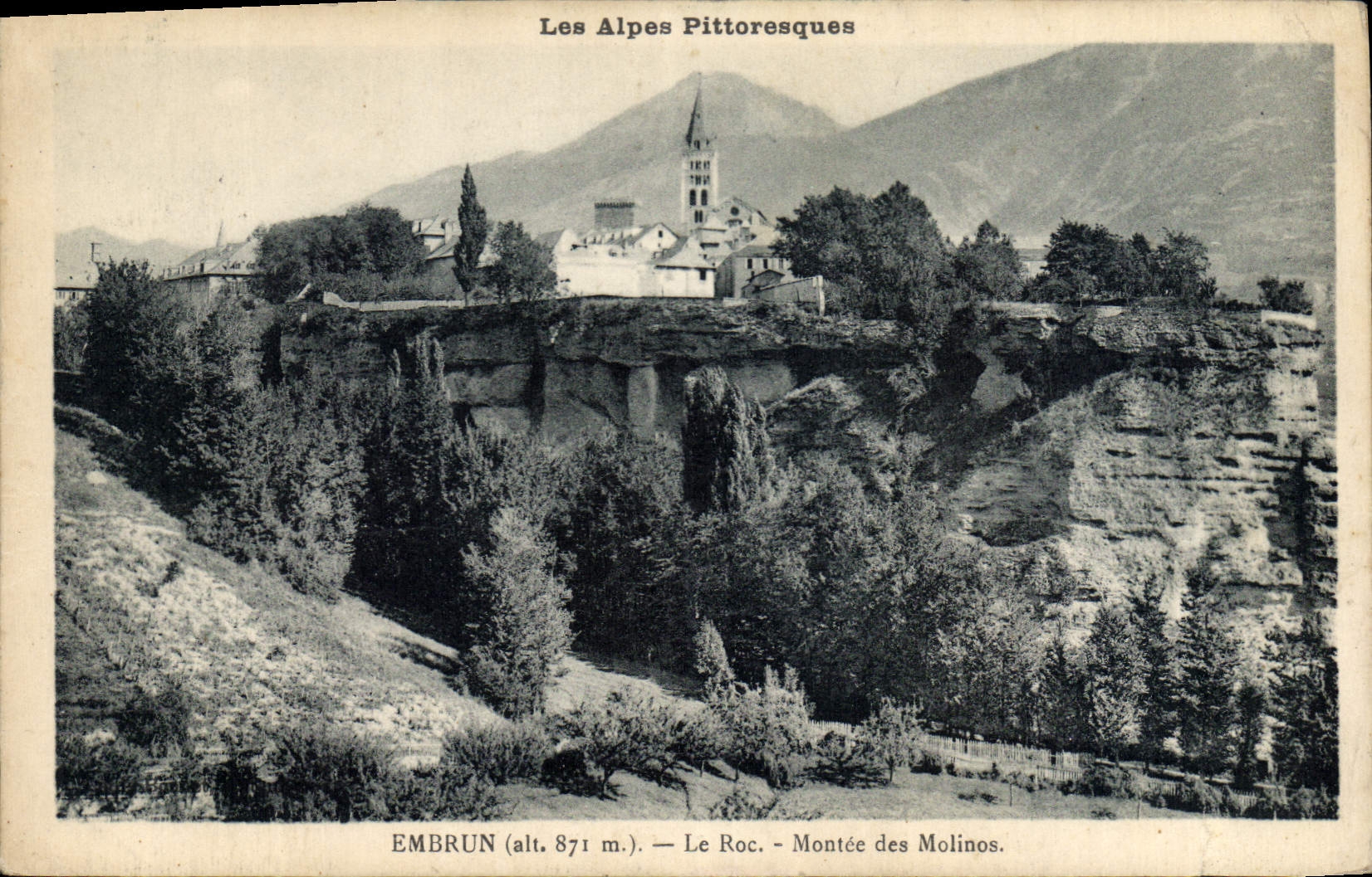 CPA Embru Le Roc Montee des Molinos 