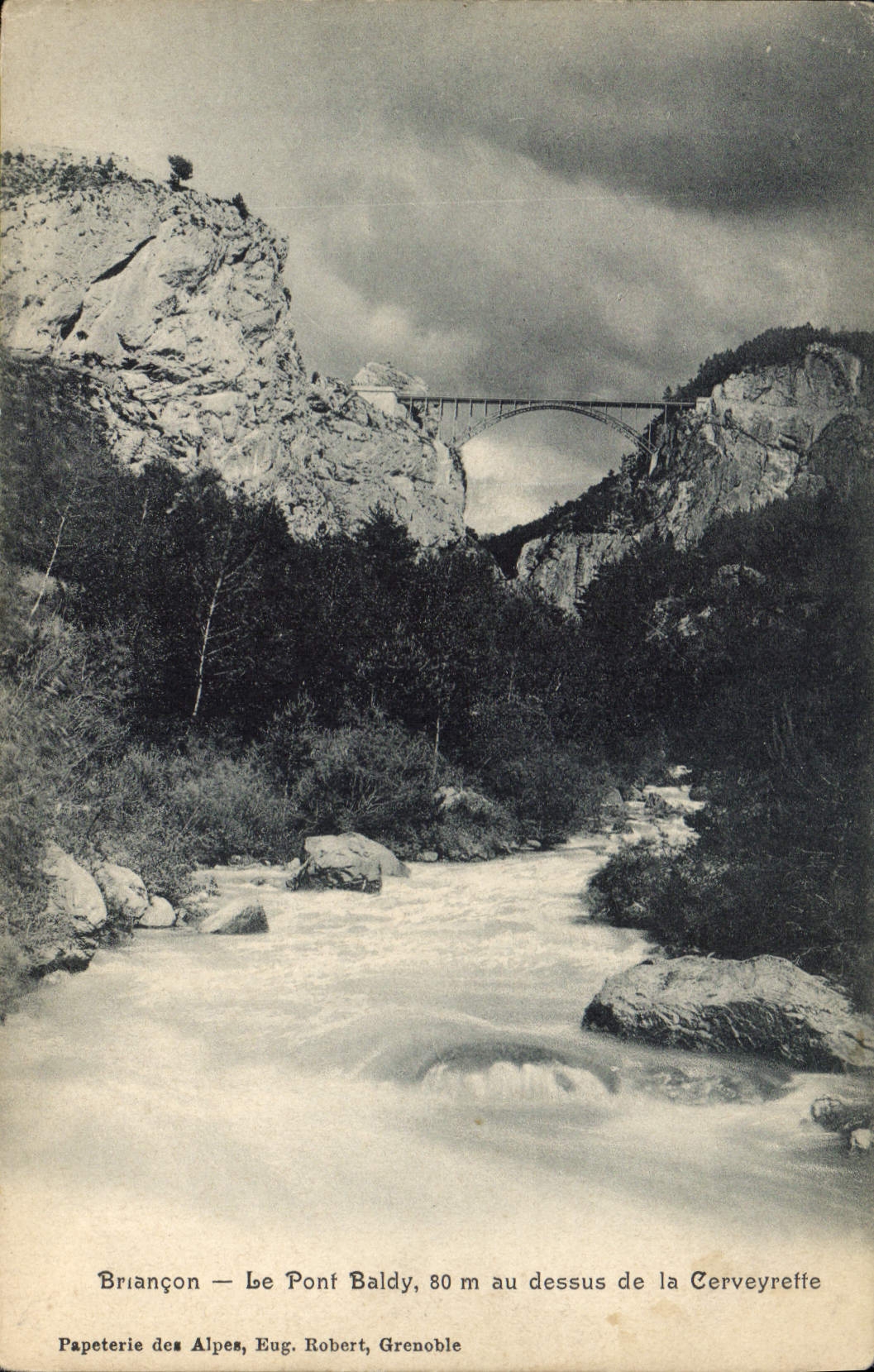 CPA Briancon Le Pont Baldy au dessus de la Cerveyrette 