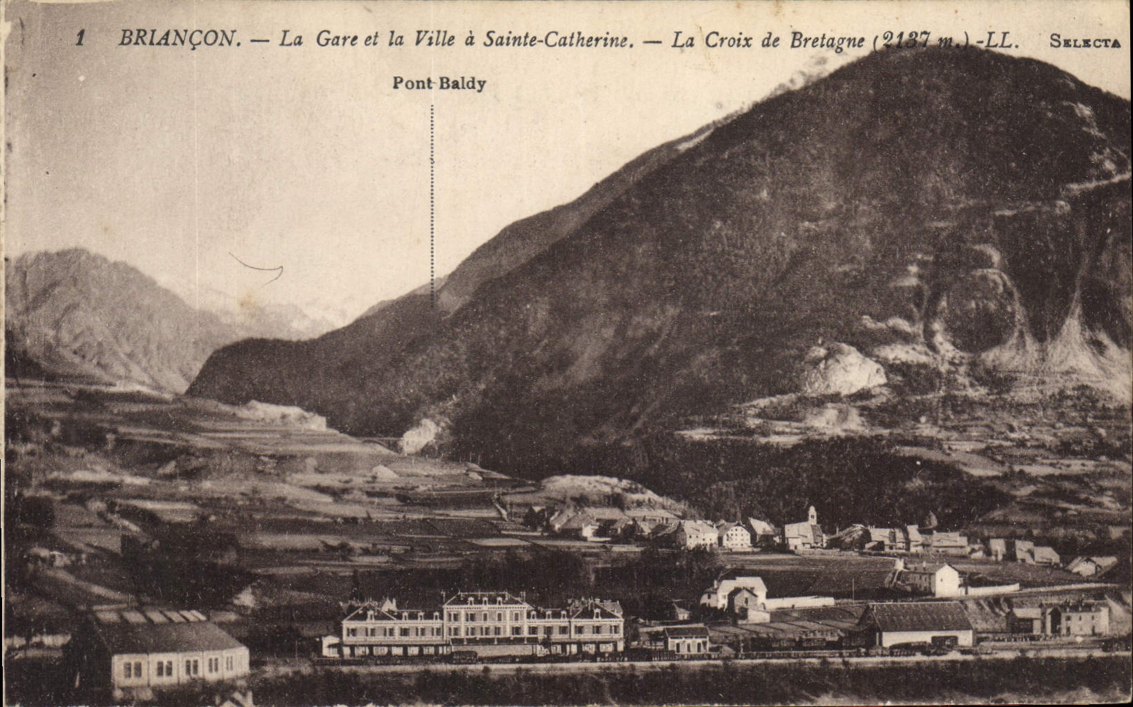 CPA Briancon La Gare et la Ville a Sainte Catherine La Croix de Bretagne 