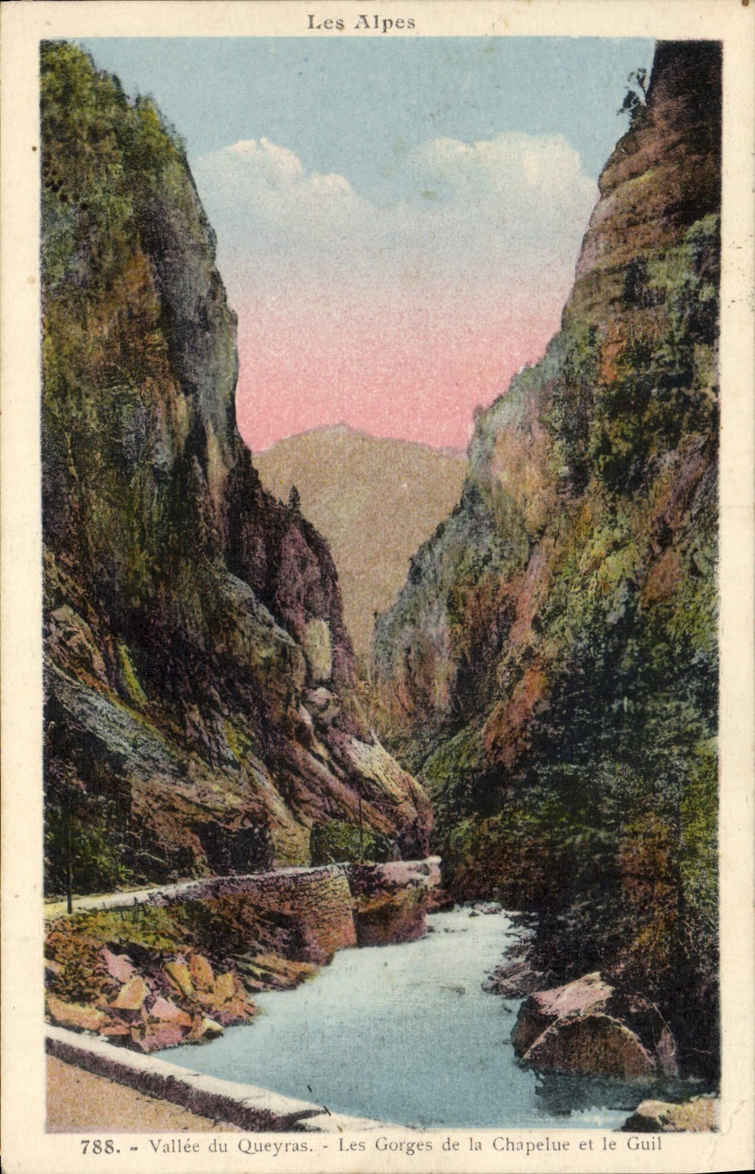 CPA Les Alpes Vallee du Queyras Les Gorges de la Chapelle et le Gouil 
