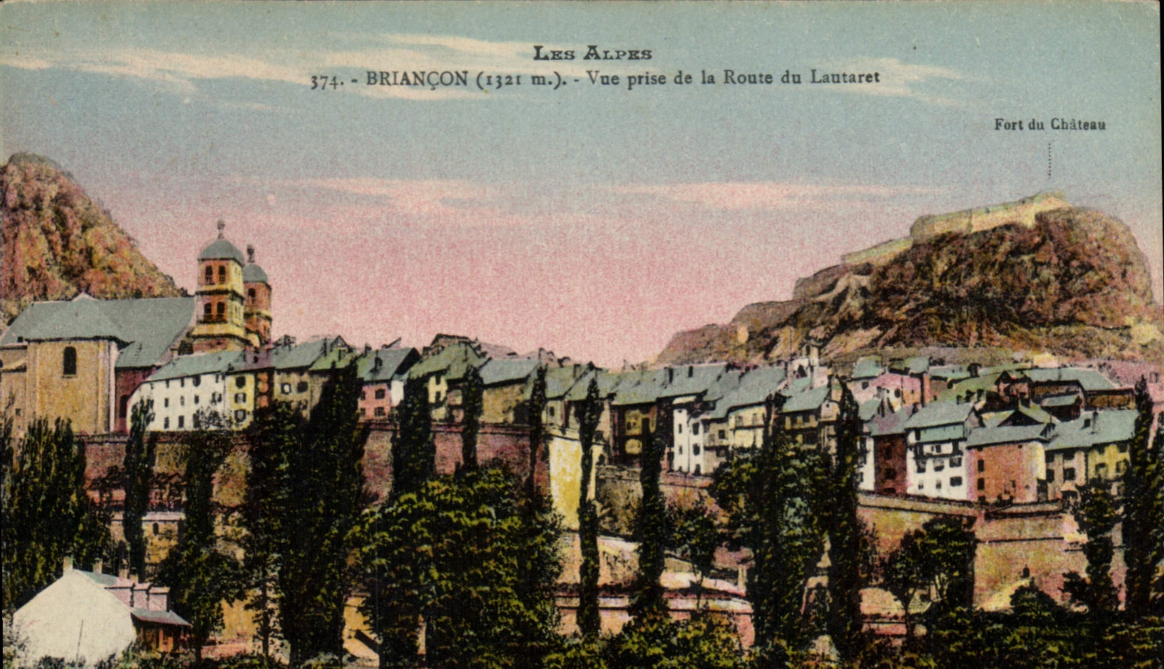 CPA Briancon Vue prise de la Route du Lautaret