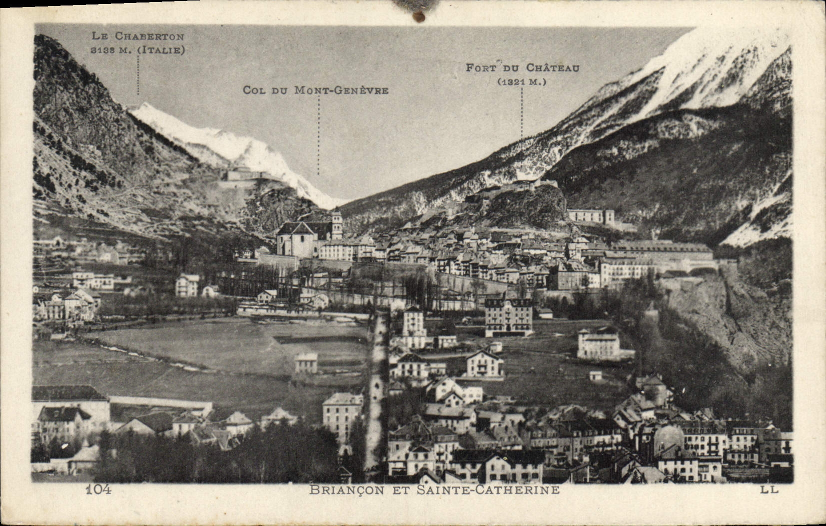 CPA Briancon et Sainte Catherine 