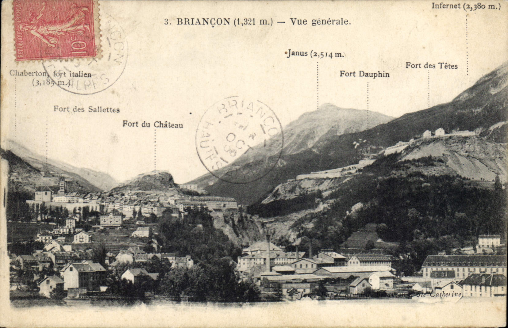 CPA Briancon Vue generale 