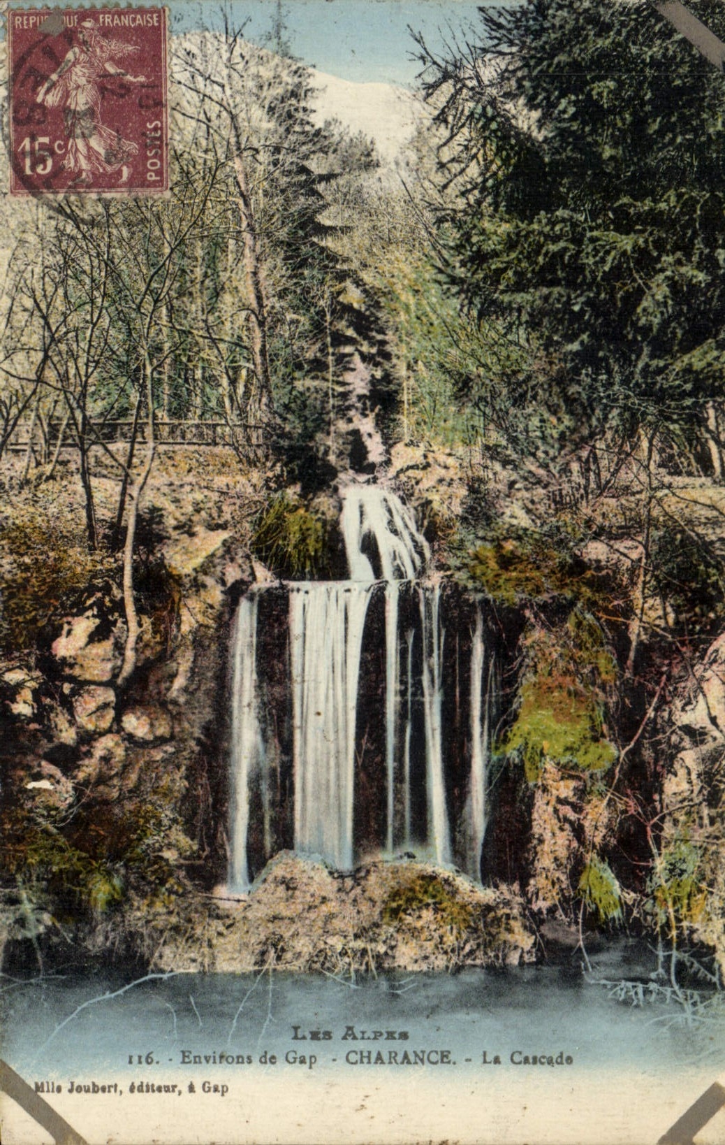CPA Hautes Alpes Environs de Gap Charance La Cascade 