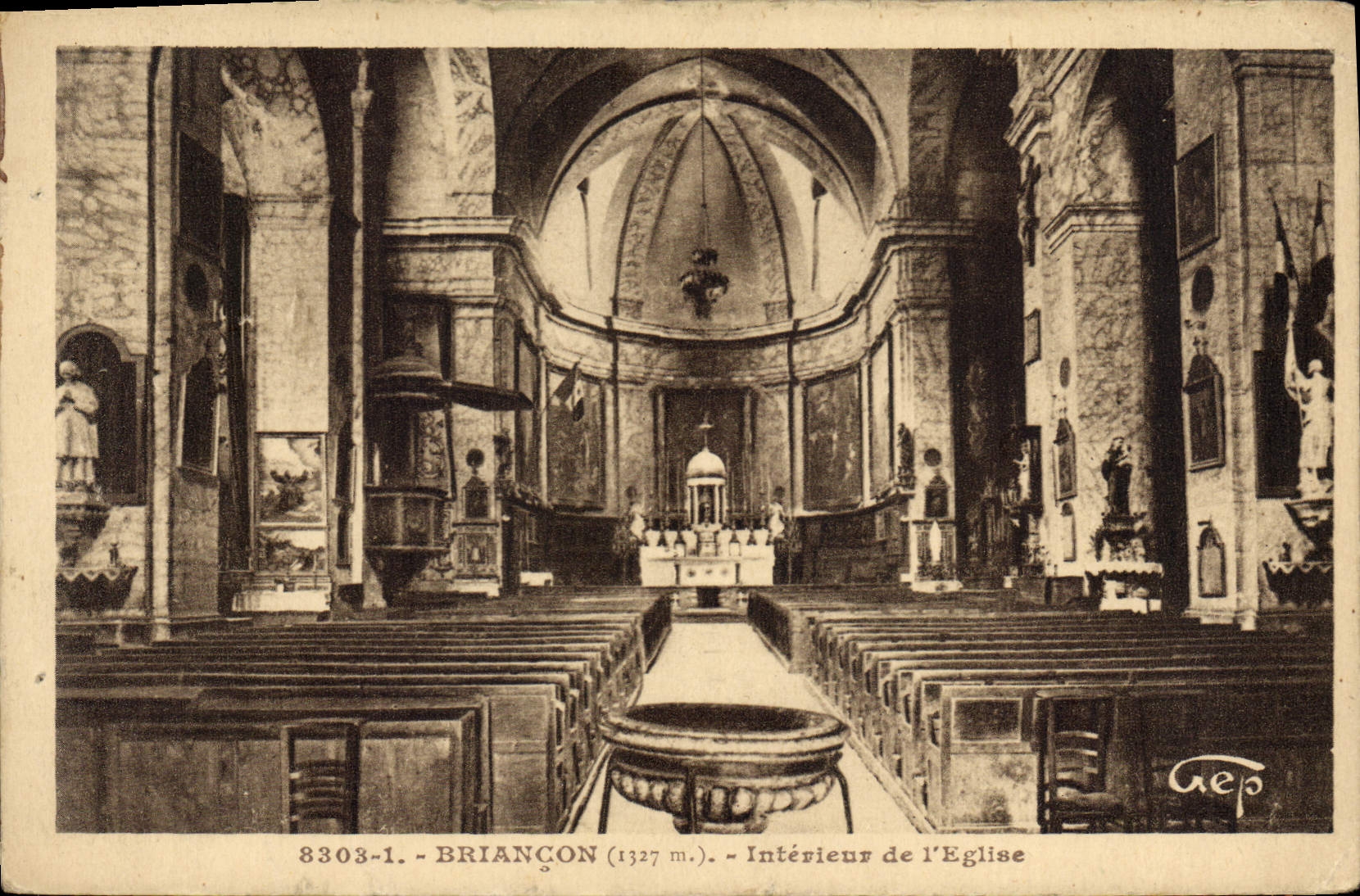 CPA Briancon Interieur de l'Eglise 