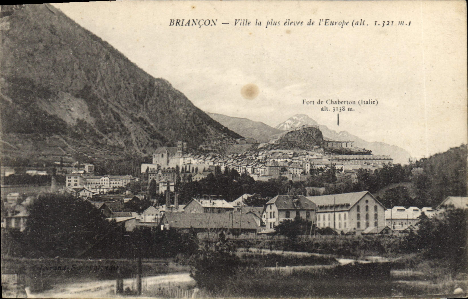 CPA Briancon Ville la plus elevee de l'Europe