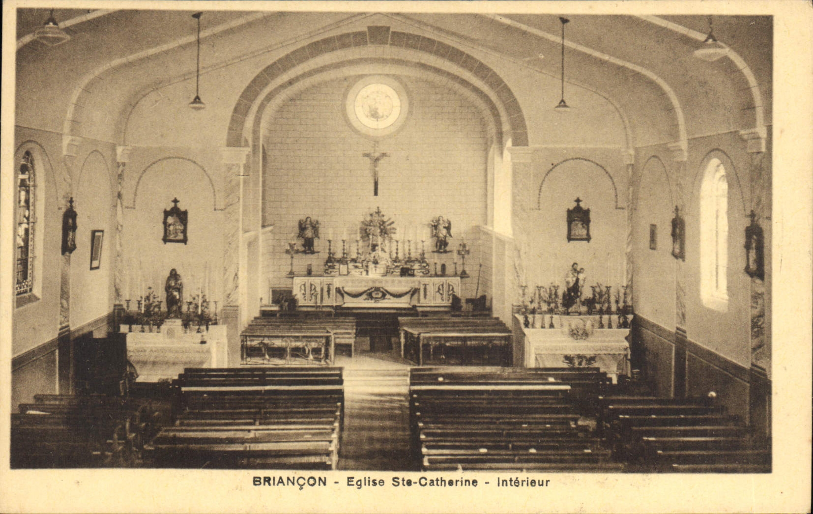 CPA Briancon Eglise Ste Catherine Interieur