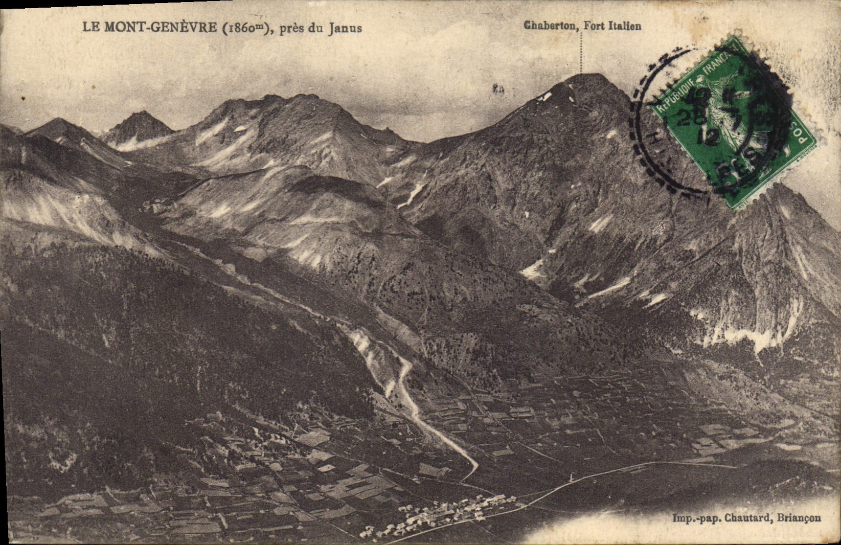 CPA Le Mont Genevre pres du Janus 
