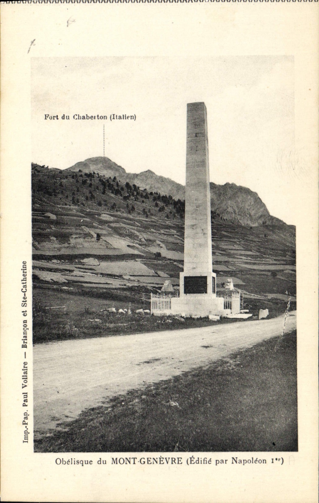 CPA Obelisque du Mont Genevre 