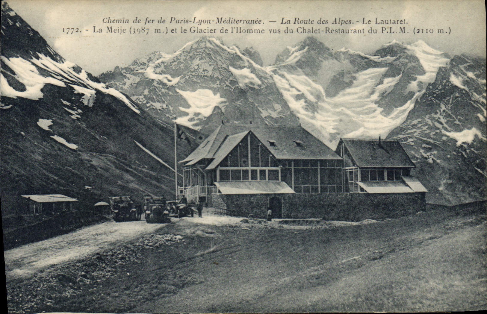 CPA Chemin de fer de Paris Lyon Mediterranee La Route des Alpes Le Lautaret