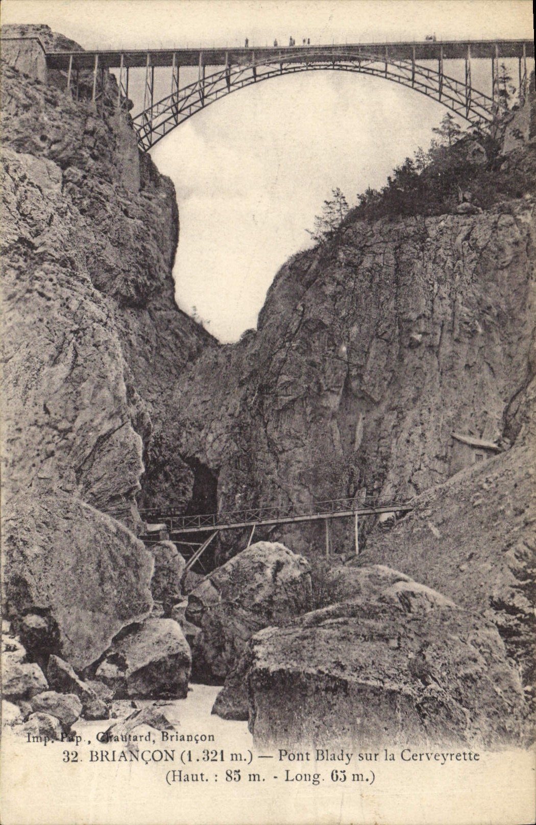 CPA Briancon Vue generale Ville la plus elevee d'Europe