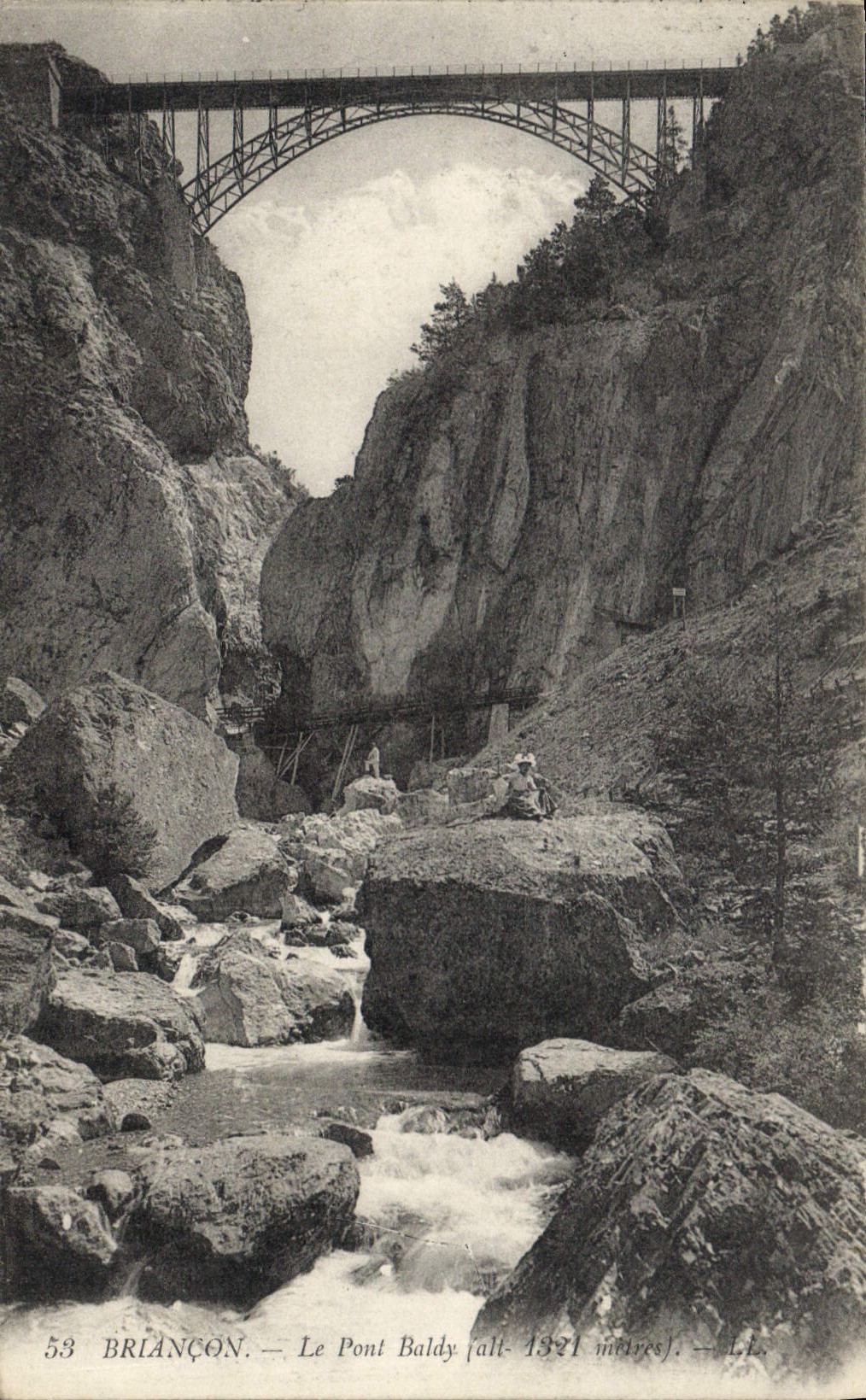 CPA Briancon Le Pont d'Asfeld au dessus de la Durance