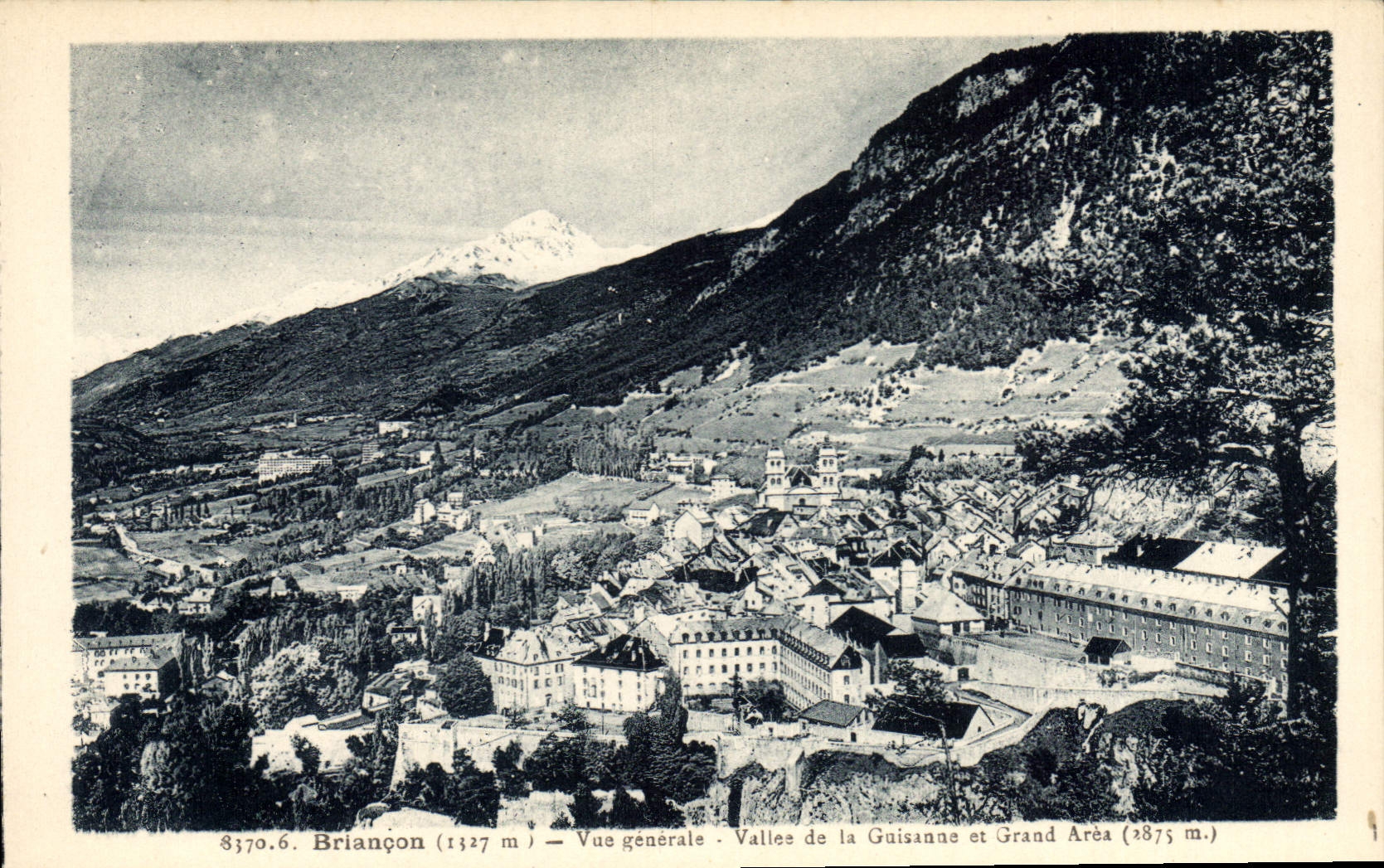 CPA Briancon Vue generale Vallee de la Guisanne et Grand Area