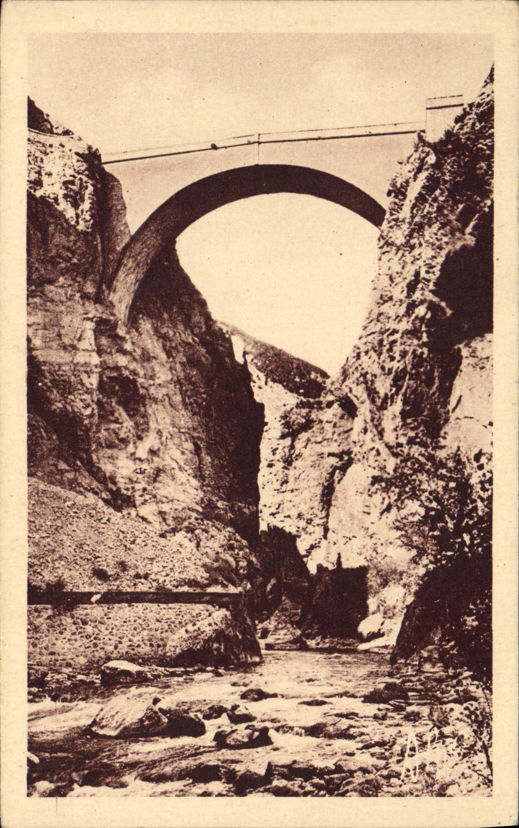 CPA Briancon Le Pont d'Asfeld sur la Durance