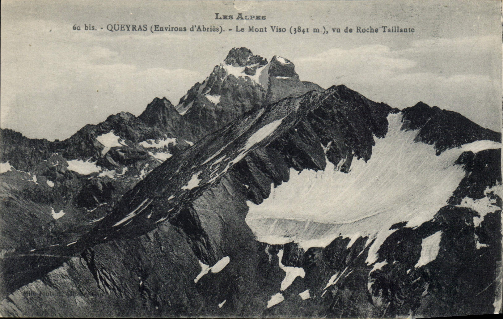 CPA Les Alpes Queyras Environs d'Abries Le Mont Viso vu de Roche Taillante