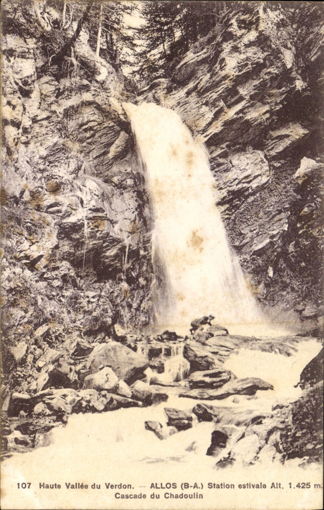 CPA Haute Vallee du Verdon Allos Station estivale Cascade du Chadoulin