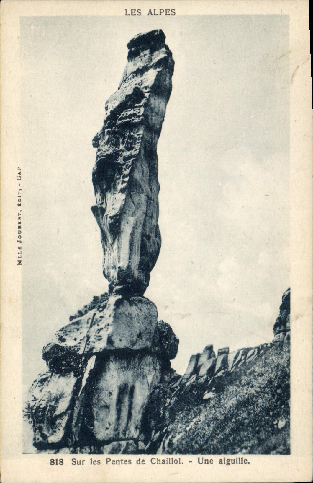 CPA Les Alpes Sur les Pentes de Chaillot Une aiguille