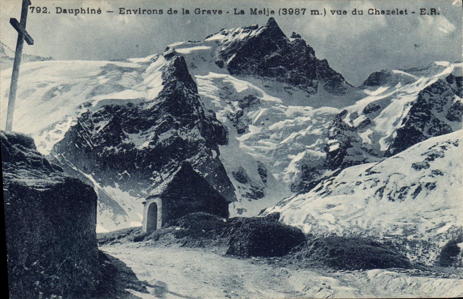 CPA Dauphine Environs de la Grave La Meije vue du Chazelet