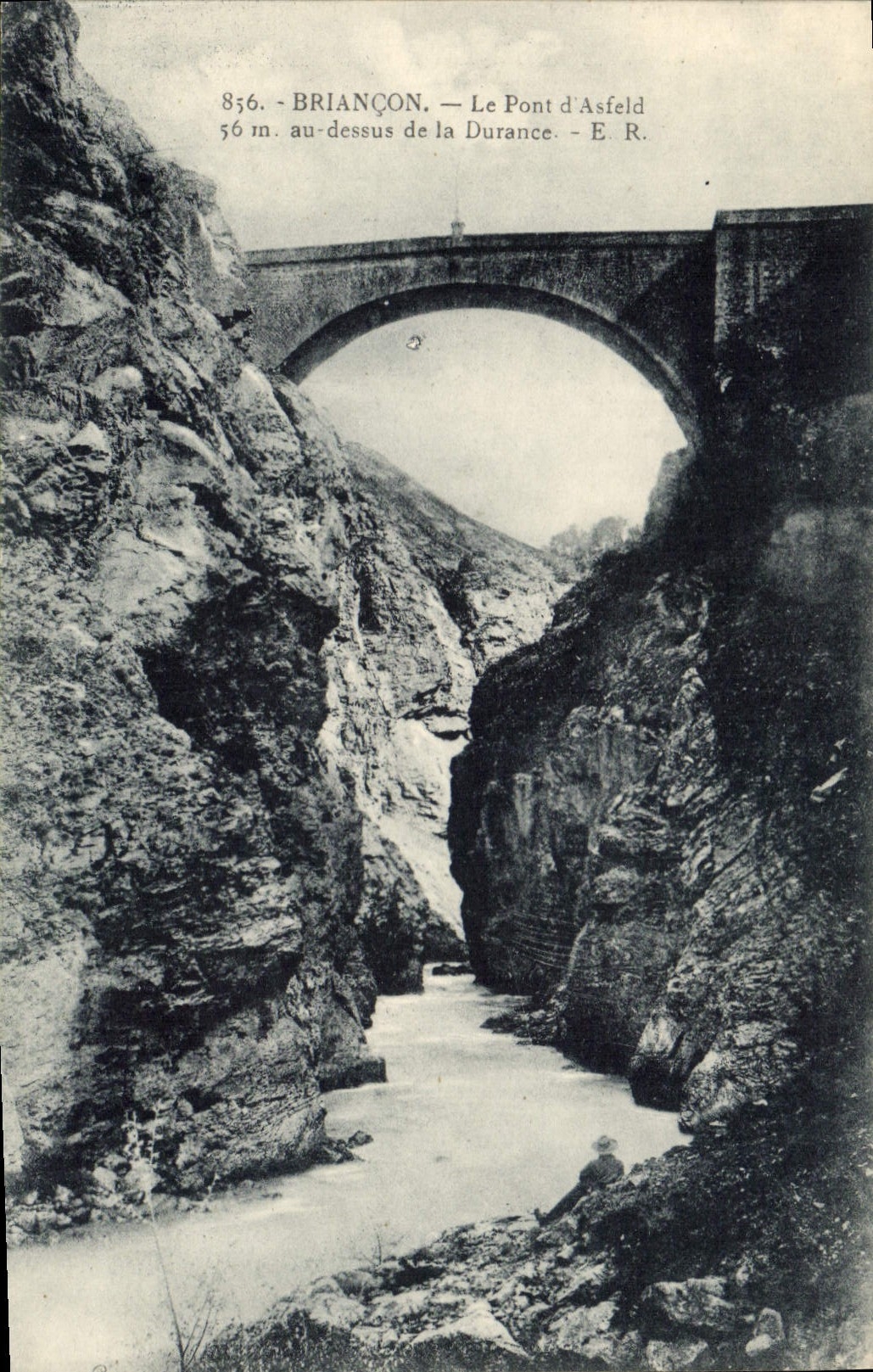 CPA Briancon Le Pont d'Asfeld au dessus de la Durance 