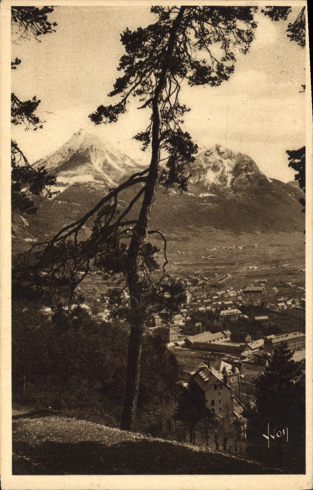 CPA Briancon Hautes Alpes La faubourg Ste Catherine et le Melezin