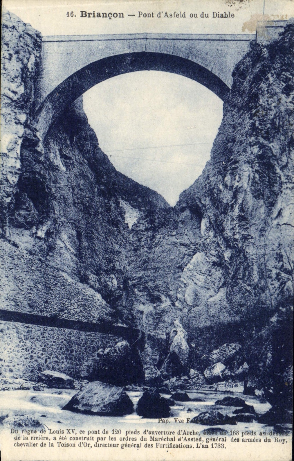 CPA Briancon Pont d'Asfeld ou du Diable