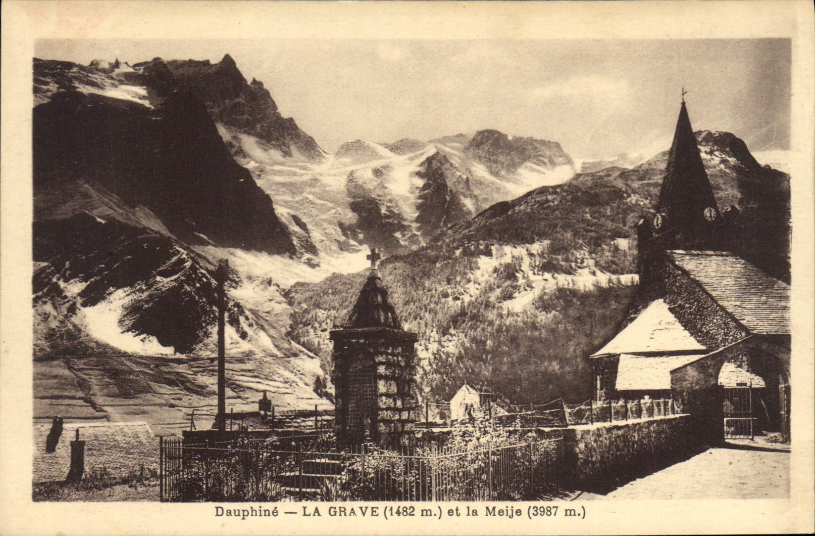 CPA Dauphine La Grave et la Meije 