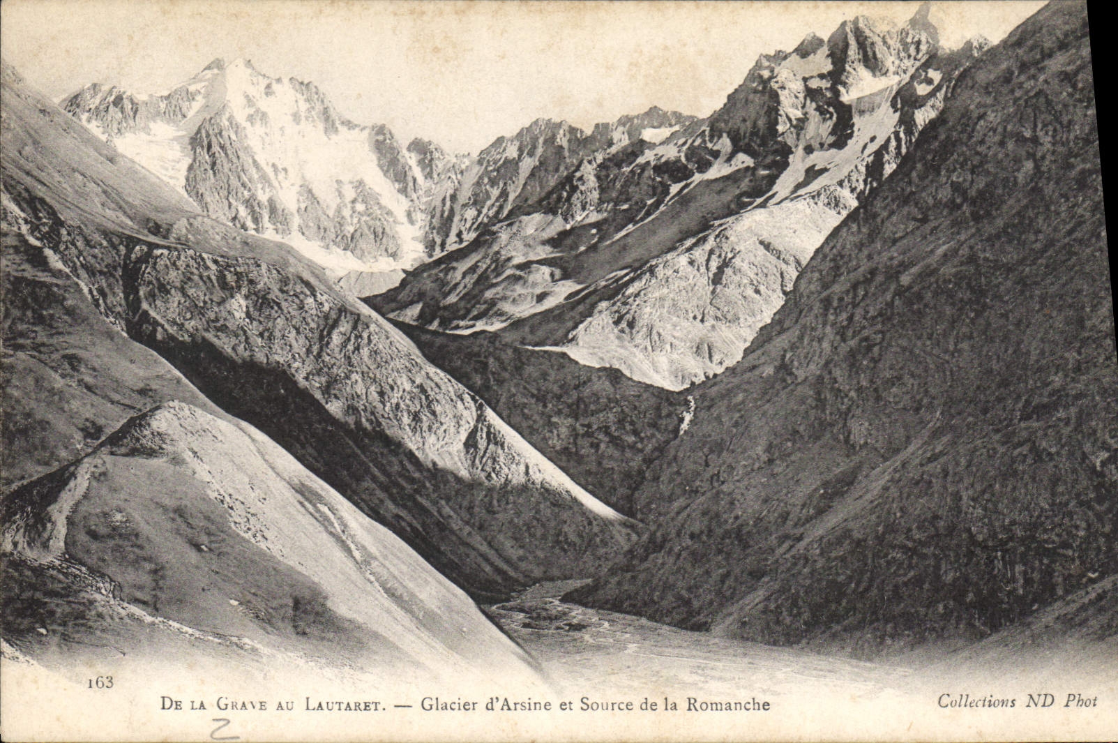 CPA De la Grave au Lautaret Glacier d'Arsine et Source de la Romanche 