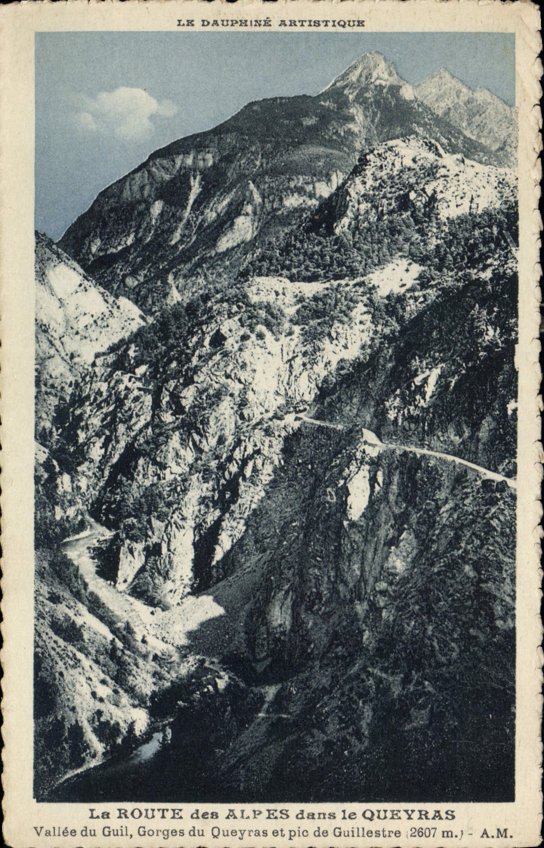 CPA La Route des Alpes dans le Queyras