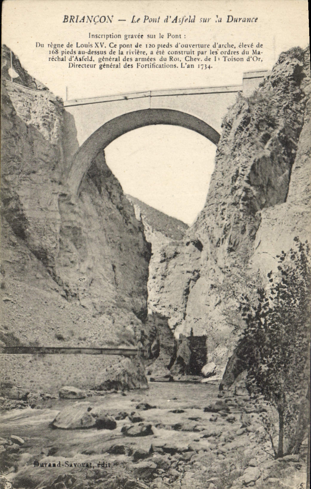 CPA Briancon Le Pont d'Asfeld sur la Durance
