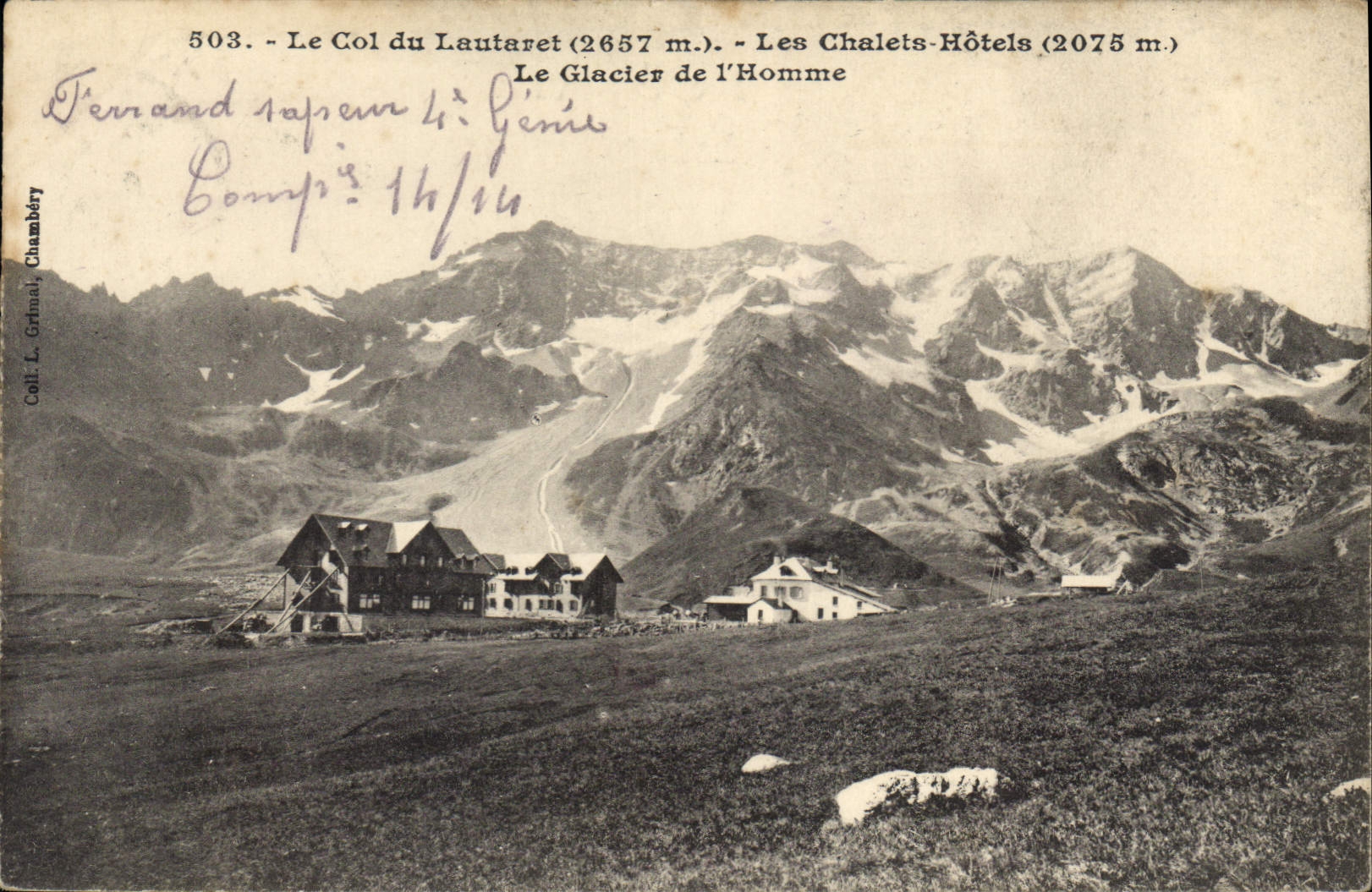 CPA Le Col du Lautaret Les Chalets Hotels Le Glacier de l'Homme