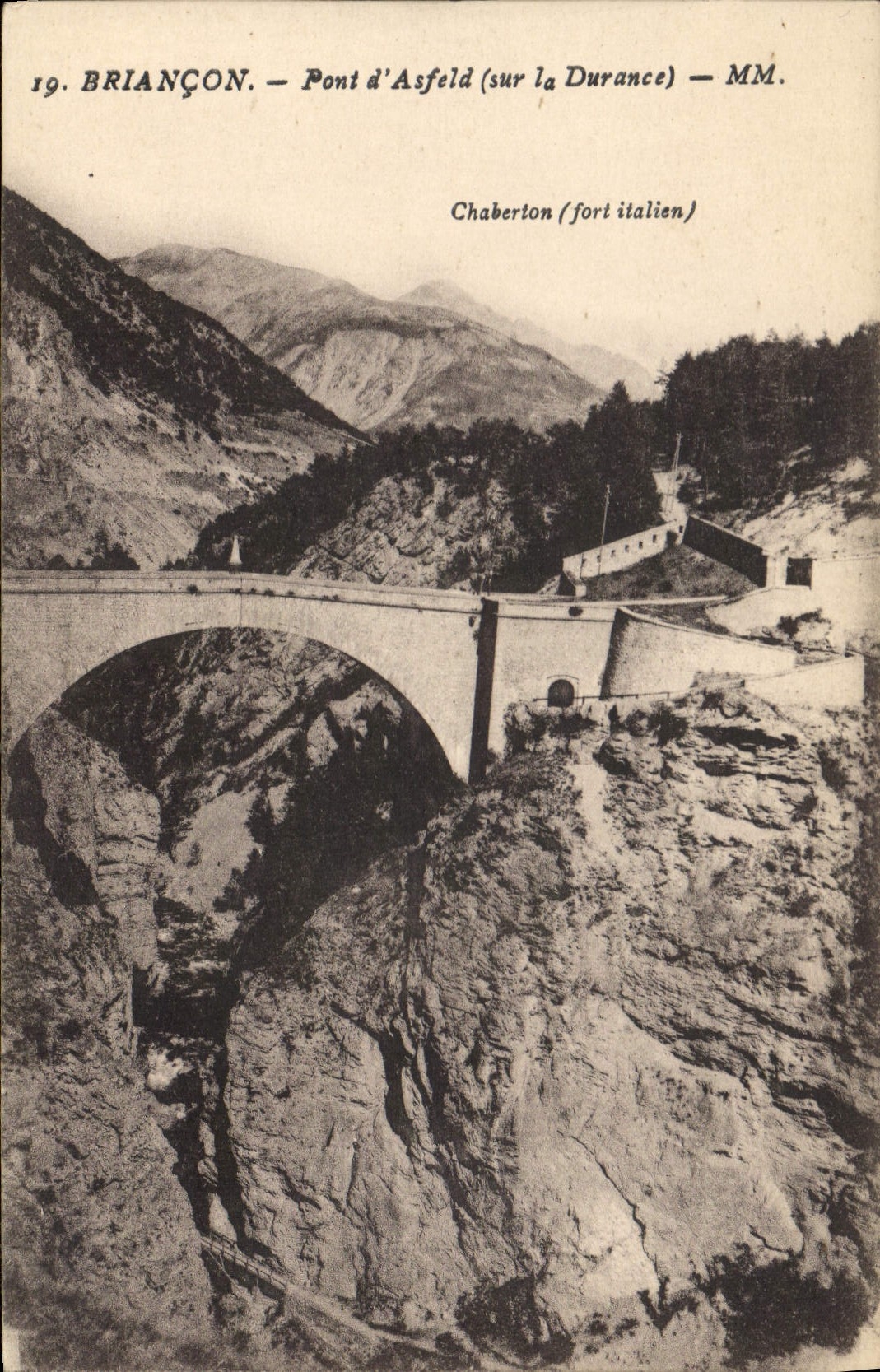CPA Briancon Pont d'Asfeld sur la Durance