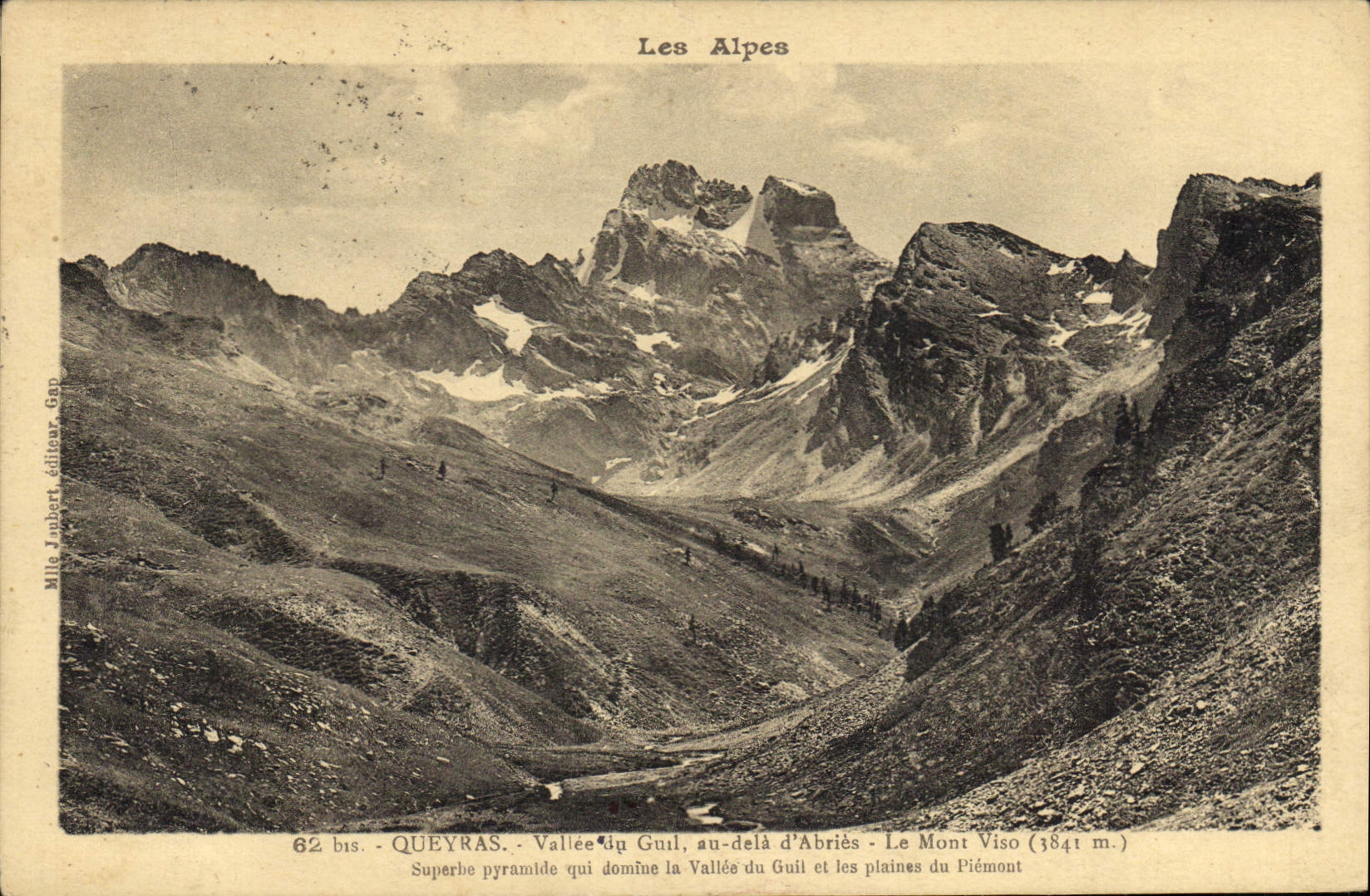 CPA Queyras Vallee du Giol au dela d'Abries Le Mont Viso