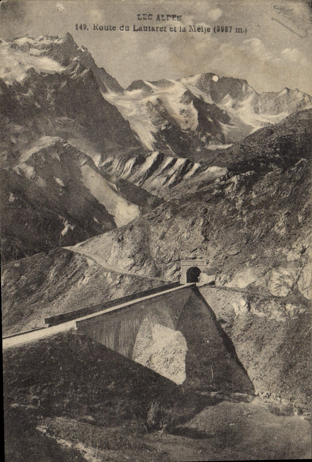 CPA Route du Lautaret et la Meije 