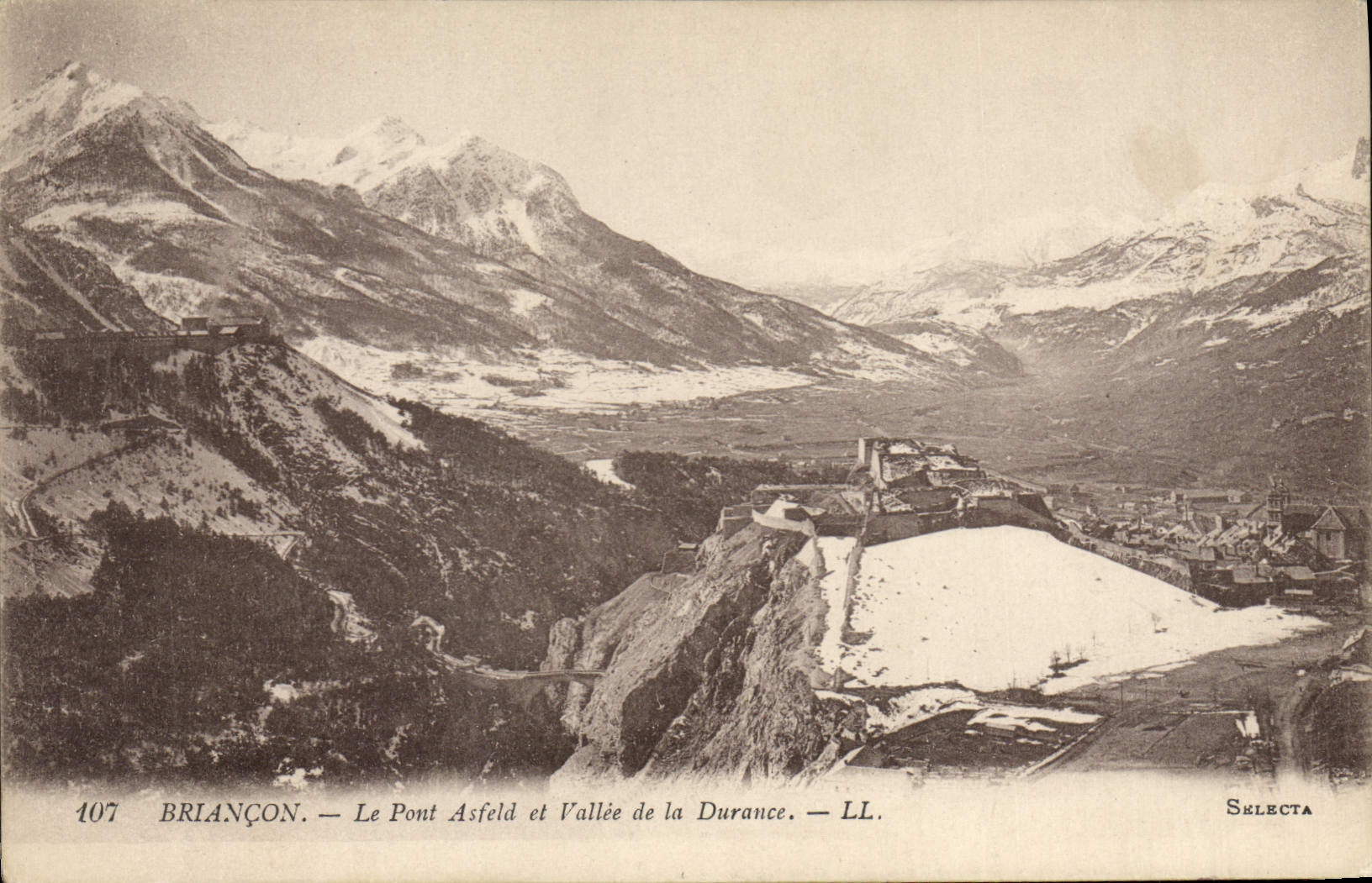 CPA Briancon Le Pont Asfeld et Vallee de la Durance 
